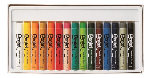 Gis Pastel Para Tela Caja Con 15 Piezas Pentel