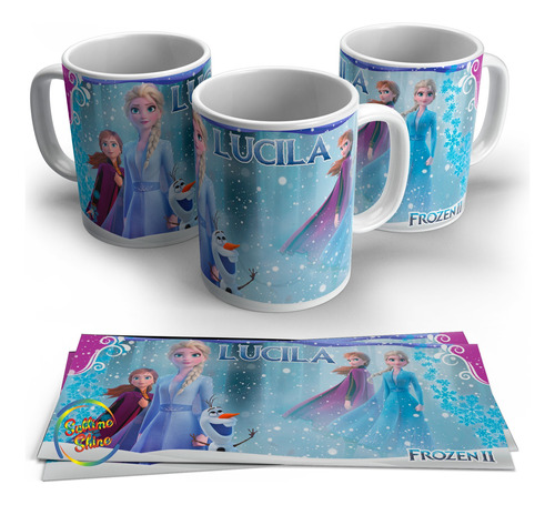 Tazas Plásticas Sublimadas Frozen Personalizadas X 28