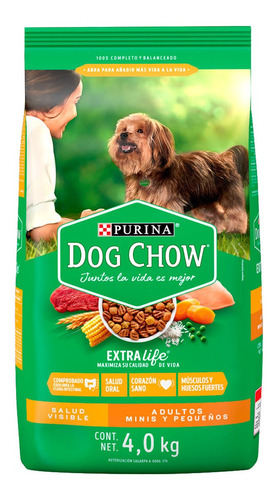 Alimento Perro Dog Chow Adultos Extralife Minis 4kg Purina