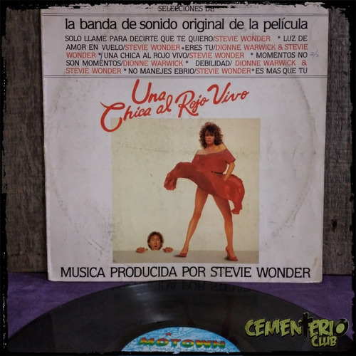 Stevie Wonder The Woman In Red Soundtrack - 1984 Vinilo Lp