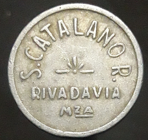 Ficha Vendimia Valor 1 S. Catalano R. Rivadavia Mendoza 