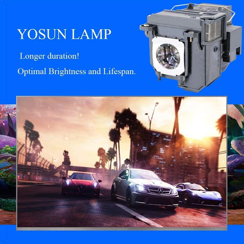 Lámpara De Proyector Yosun V13h010l91 Para Epson Elplp91 Bri