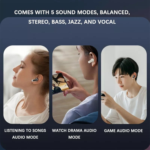 Fone De Ouvido Bluetooth Com Tela Sensível Ao Toque