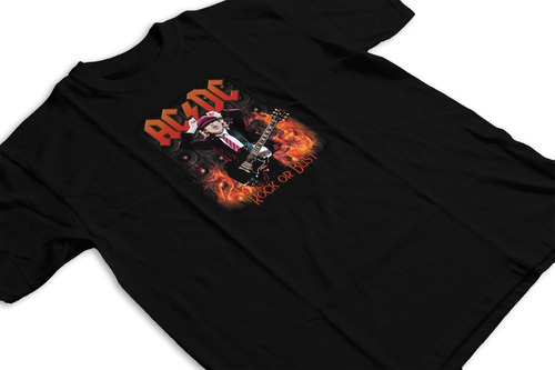 Remera Ac Dc Angus Young Rock Or Bust