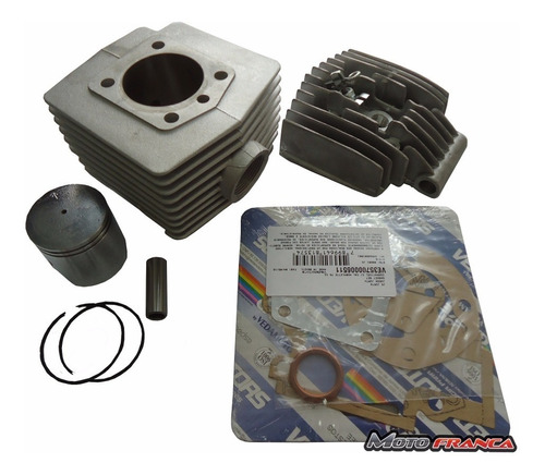 Kit 75cc Mobilete Completo - Cilindro / Cabeçote / Jg Juntas