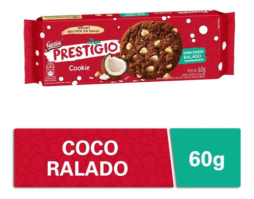 Imagem 1 de 6 de Biscoito Cookie Prestígio Nestlé Pacote 60g