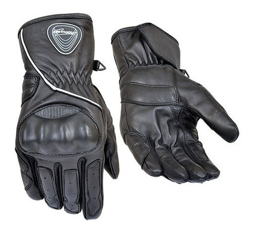 Guantes Moto Inmotion Leather Polyester Carbon Blk