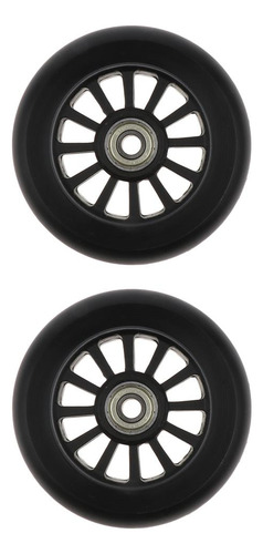 2 X 2pcs De De De Patinaje De Reemplazo De Rueda De S Negro