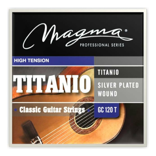 Encordado Guitarra Clásica Magma Tens. Alta Titanium Gc120t