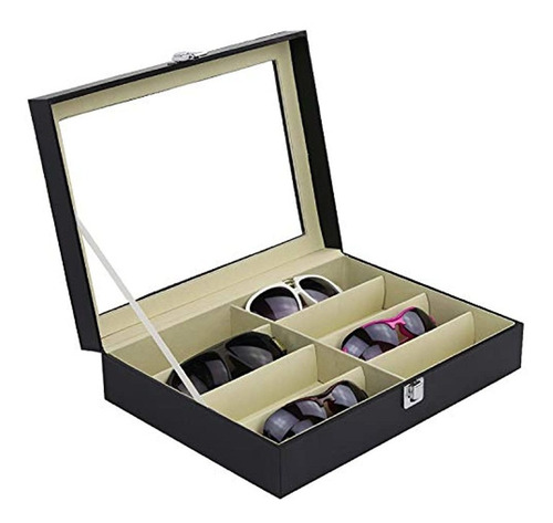 Organizador De Gafas Con 8 Ranuras 13.2x 9.5x 3.2 Pulgadas