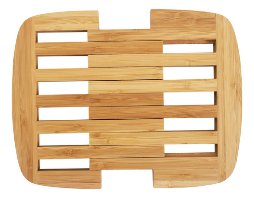 Totally Bamboo Trivet Bambu Expandible 8.75  Marron