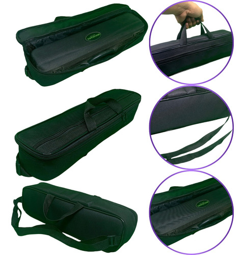 Bag Capa Estojo Flauta Proteção Bolso Extra Alça Mão Nfe Bag