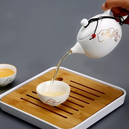 Juego De Té Chino, Porcelana China, Ideal Para Viajeros.