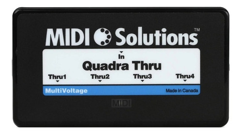 Midi Solutions Quadra Thru Interfaz Midi 1x4