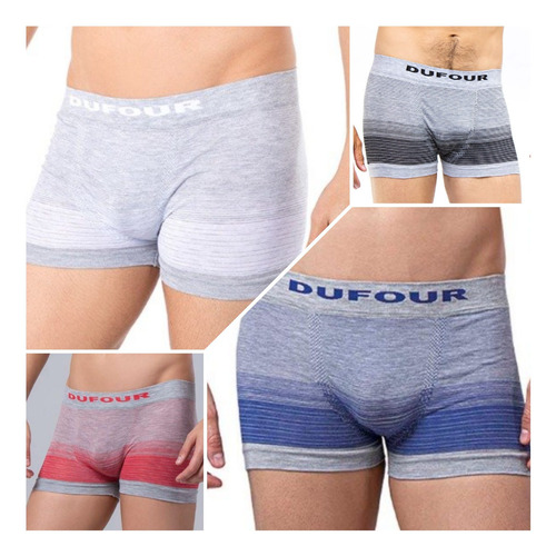 Pack X3 Dufour Boxer Hombre S/costura Degrade Art. 11855