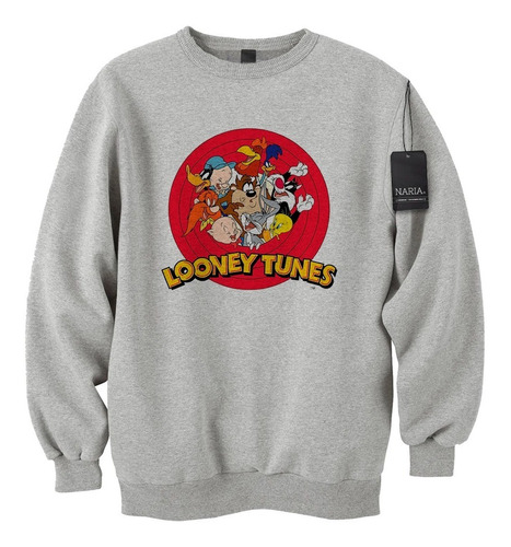 Buzo Cuello Redondo Adulto Looney Tunes Imagen Logo - Pslt2