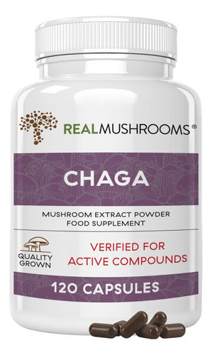 Extracto De Chaga Orgánico 1000mg 120cáp.