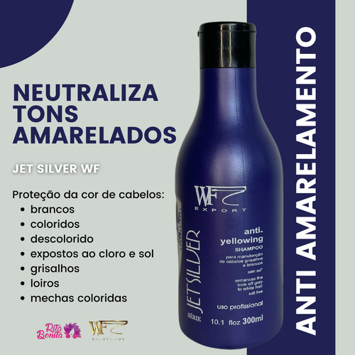Shampoo Jet Silver Wf 300ml Para Loiros
