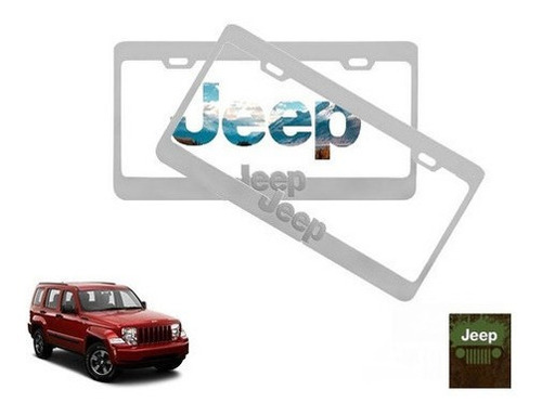 Par Porta Placas Jeep Liberty 3.7 2008 Original