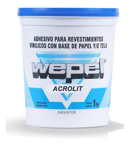 Adhesivo Wepel Acrolit Empapelar Papel Empapelado 10kg 