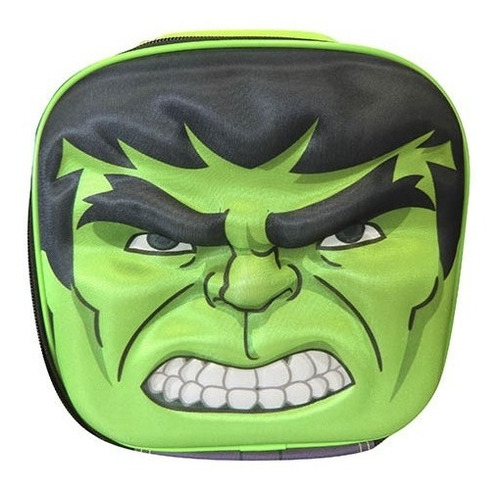 Lunchera Escolar 3d Hulk Marvel Oficial