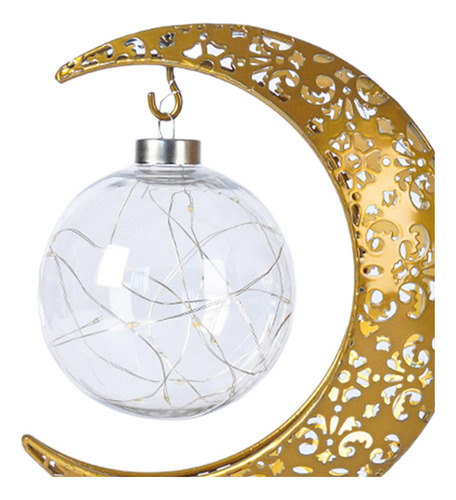 Nuevo Iron Eid Moon Light Decoraciones Lámpara De Luz Luz