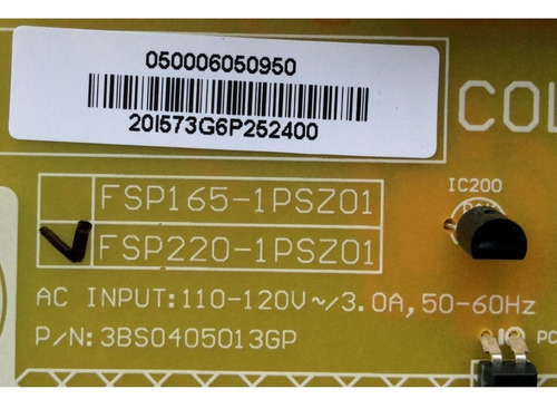 Fuente Vizio 0500-0605-0950 / Fsp220-1psz01 / 050006050950 (Usado)