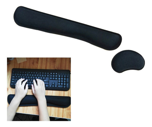 . Cojín Ergonómico For Teclado, Reposamuñecas, Ratón.