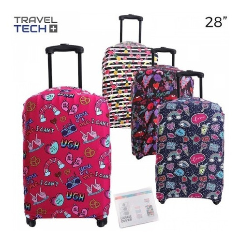 Funda Cubre Valijas 28´´ Grande Elastizada Travel Tech 10039