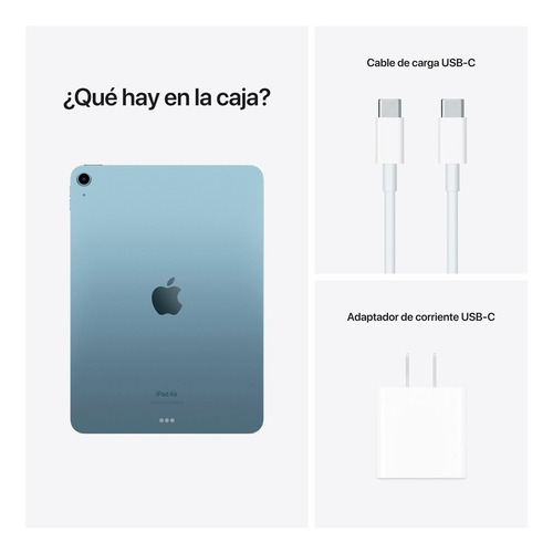 Apple iPad Air (5ª generación) 10.9" Wi-Fi 64 GB Chip M1 - Azul