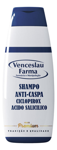  Shampoo Anticaspa Ciclopirox Olamina Acido Salicílico200ml 