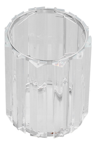 Porta-escovas Cosméticas De Vidro Transparente Redondo
