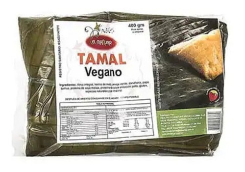 Tamal Vegano 400 Grs - g a $24