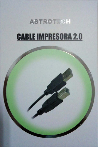 Imagen 3 de 7 de Cable Impresora Usb 2.0 Ficha A B Scanner Hub Envíos Gtía.