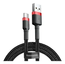 Comprar Cable Usb A a Usb C 2A Carga rápida 3.0 3 metros 480 Mbps Baseus color rojo y negro