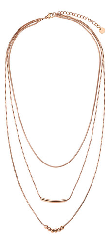 Collar Y Dije Enso Ic Para Mujer Eic252470r Color Rosado
