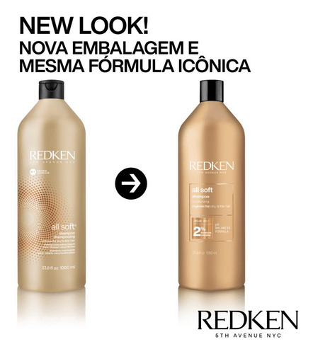 Redken All Soft Shampoo 1000ml