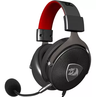 Auriculares Gamer Redragon Icon H520 Negro Y Rojo