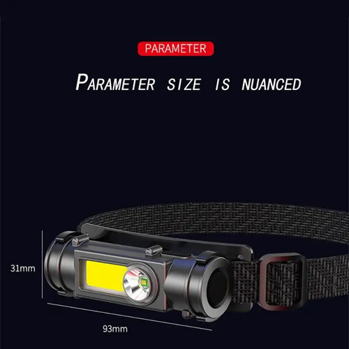 Linterna Minera Cob Led Impermeable Para Pescar