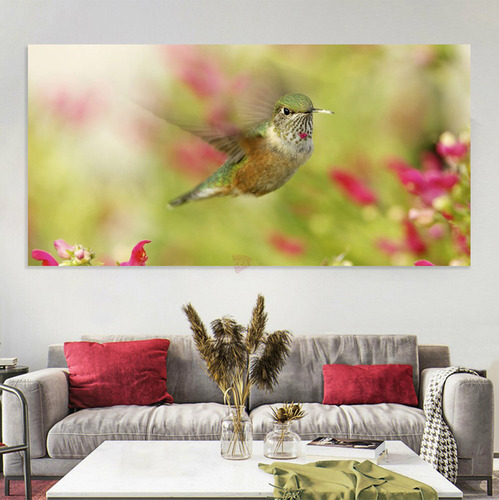 Cuadro Colibrí Clh22 Canvas Grueso 120x50