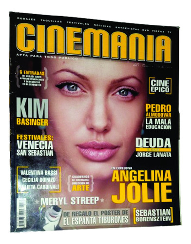 Revista Cinemania Nro 6 Jolie Meryl Streep Kim Basinger 