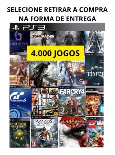 Jogos de PS3 mídia digital original