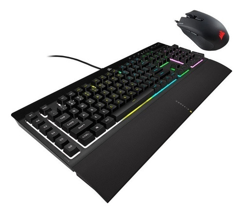 Teclado Y Mouse Corsair K55 Rgb + Harpoon Rgb Pro