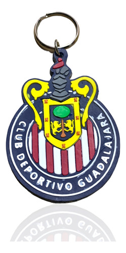 Llavero Silicón Grande Chivas Futbol Guadalajara