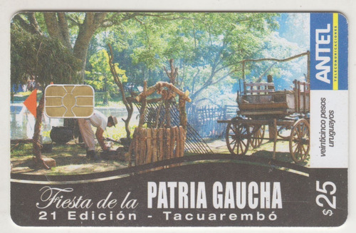 Tarjeta Telefonica Fiesta Patria Gaucha En Tacuarembo 2007