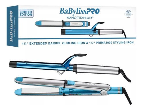 Babylisspro Optima3000 1¼ + Rizadora Blue Nanotitanium