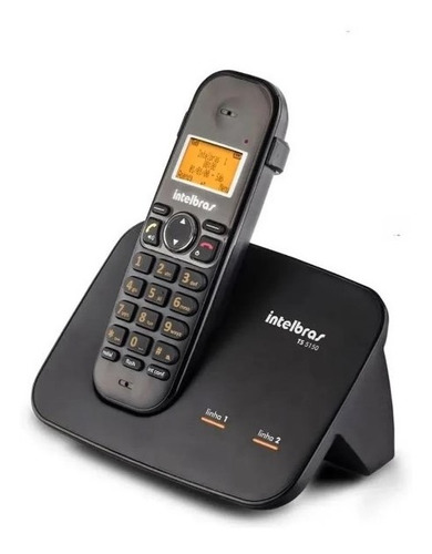 Imagem 2 de 4 de Telefone Intelbras Sem Fio Ts 5150 Preto