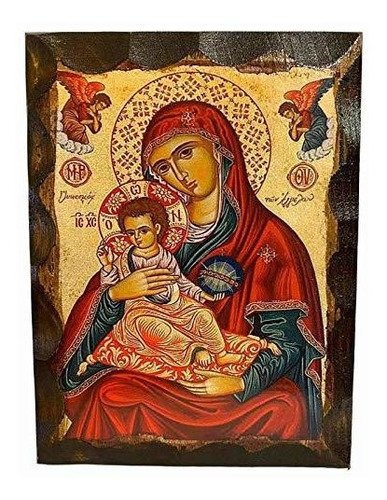 Cenicero Icono Ortodoxo Cristiano Griego Virgen María Dulzu