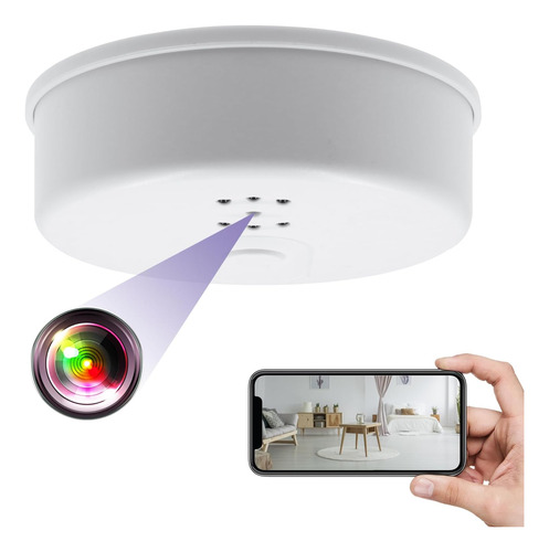 Detector De Humo Con Cámara Oculta Wifi, Cámara Espía Hd 108