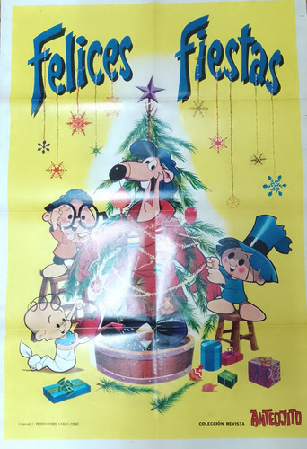 Revista Anteojito Lamina Felices Fiestas 1971 (Usado)
